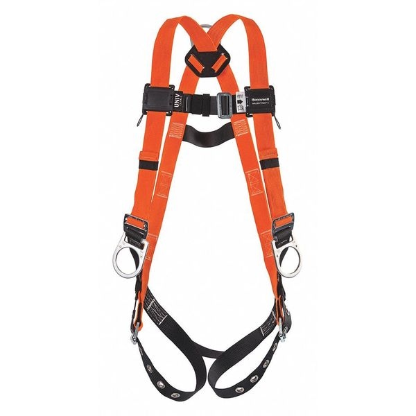Honeywell Miller Titan II Full Body Harness, L/XL, 400 lb., Mating Chest/ Tongue Leg Buckles, Back, Hips D-Ring - T4507/UAK