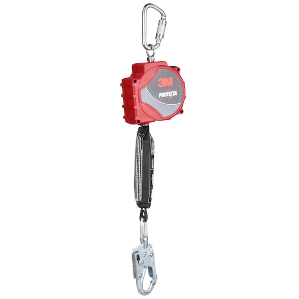 3M Protecta Self-Retracting Lifeline, 310 lb Weight Capacity, Red - 3100516