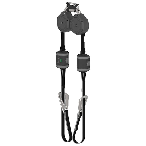 Msa Safety 6', Twin-Leg, Tie-Back, FP5K, Steel Carab. - VSOHW-012-QJ-O-TB