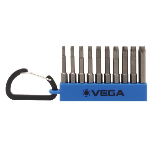 Vega Torx Carabiner Set, 10 pc, 4 in Length, S2 Steel - 150TCS10