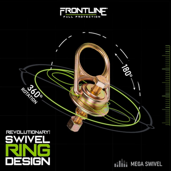 Frontline MEGA Swivel 10k Steel Anchor - STM5810K