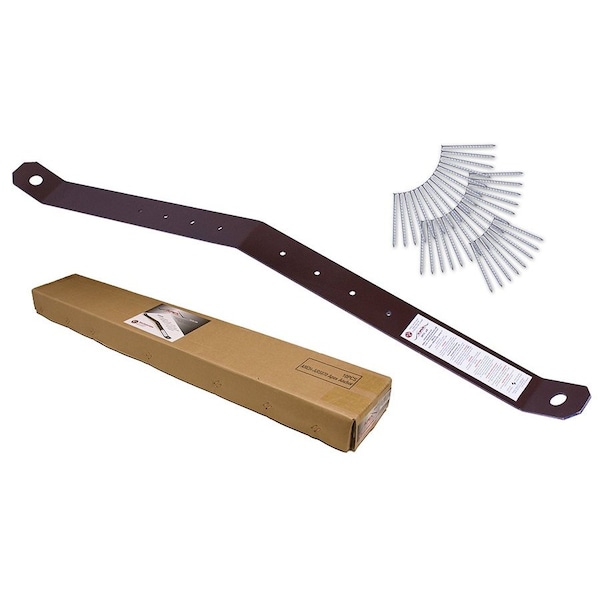 Super Anchor Safety APEX Roof-Top Anchor 11ga Brown Powder Coated Steel w/sst Spiral Shank Nail Packs. Retail Box 10 - 2796