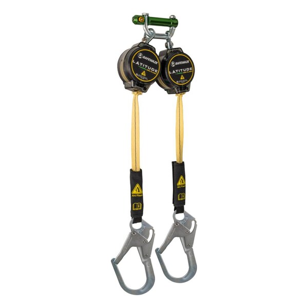 Safewaze Latitude Pro Arc Flash 7ft Dual Web SRL: 9013 BWB, Rebar Hooks - 020-5214