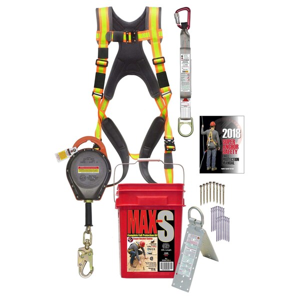 Super Anchor Safety MAX-S Bucket Kit: 30ft. SRL No. 2903-K - 3205-30L