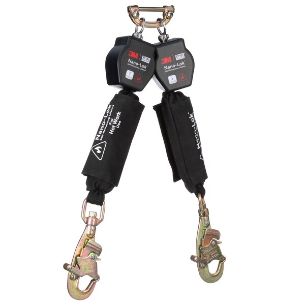 3M Dbi-Sala Self-Retracting Lifeline, 420 lb Weight Capacity, Black - 3100566