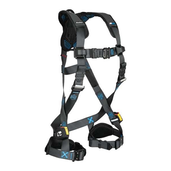 Falltech Not Applicable Fall Protection Harness, S, 425 lb, Quick-Connect Chest/ Quick-Connect Leg Buckles - 8124BQCS