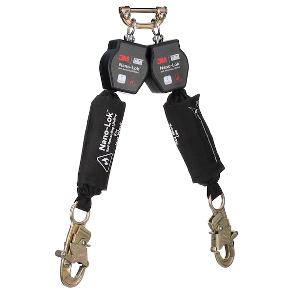 3M Dbi-Sala Self-Retracting Lifeline, 420 lb Weight Capacity, Black - 3100565