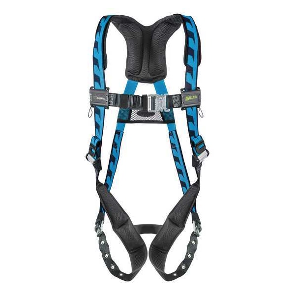 Honeywell Miller AirCore(TM) Full Body Harness, L/XL, 400 lb., Quick-Connect Chest/ Tongue Leg Buckles - AC-TB/UBL