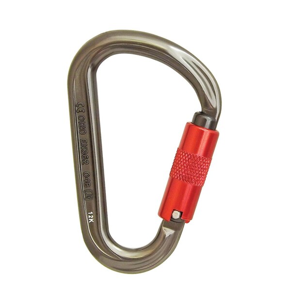 Sunbelt Carabiner-Hms, Screwgate, Aluminum 10" x5" x0.5" - A-B1ABKH204SS