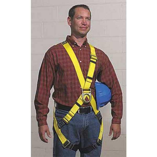 3M Dbi-Sala Full Body Harness, L, 420 lb., Tongue Leg Buckles - 1102925