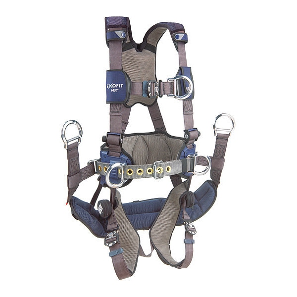 3M Dbi-Sala ExoFit NEX(TM) Full Body Harness, XS, 420 lb., Back, Front, Side, Suspension D-Ring - 1113356