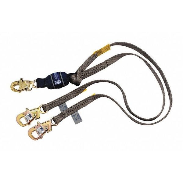 3M Dbi-Sala Shock Absorbing Lanyard, 6 ft., Blue - 1246075