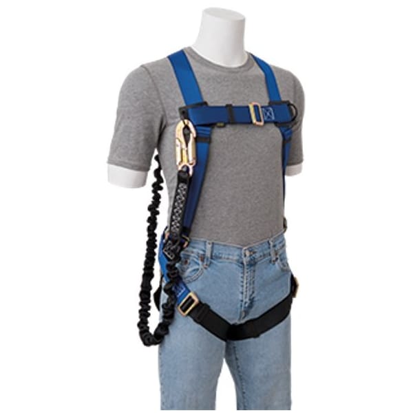 Gemtor Full Body Harness with Lanyard, Vest Style, Universal - VP504-2