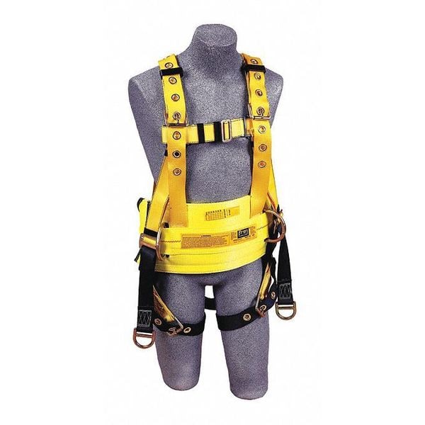 3M Dbi-Sala Delta(TM) Full Body Harness, L, 420 lb., Mating Chest/ Tongue Leg Buckles, Back, Lifting D-Ring - 1106353