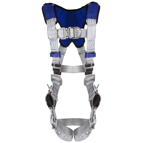 3M Dbi-Sala ExoFit(TM) X100 Fall Protection Harness, M, 420 lb, Quick-Connect Chest/ Tongue Leg Buckles - 1401216