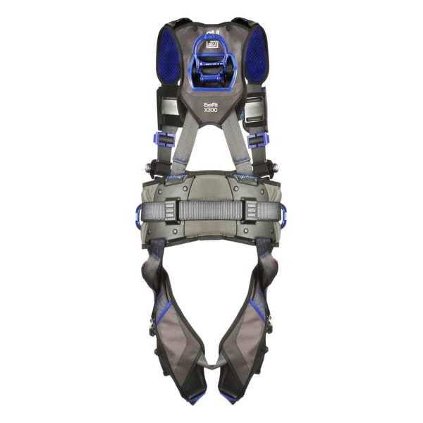3M Dbi-Sala ExoFit(TM) X300 Fall Protection Harness, L, 420 lb, Quick-Connect Chest/ Quick-Connect Leg Buckles - 1113127