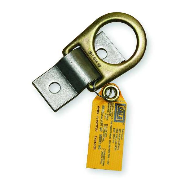 3M Dbi-Sala D-Ring with Anchorage Plate, 310 lb Capacity, Permanent Installation, Stainless Steel - 2101630