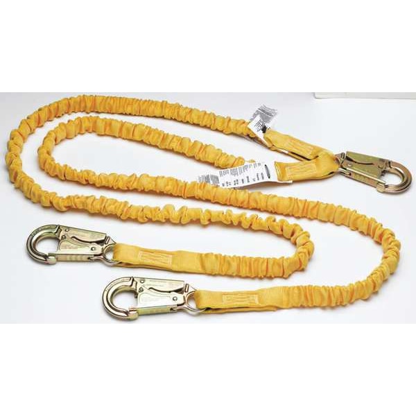 Werner Softcoil Twinleg Lanyard Energy Abs 6ft - C451100
