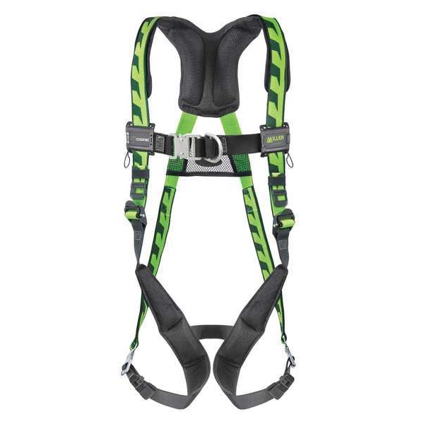 Honeywell Miller AirCore(TM) Full Body Harness, L/XL, 400 lb., Quick-Connect Chest/ Quick-Connect Leg Buckles - ACF-QCUG
