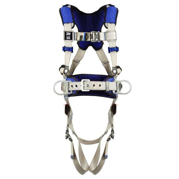 3M Dbi-Sala ExoFit(TM) X100 Fall Protection Harness, L, 420 lb, Quick-Connect Chest/ Quick-Connect Leg Buckles - 1401092