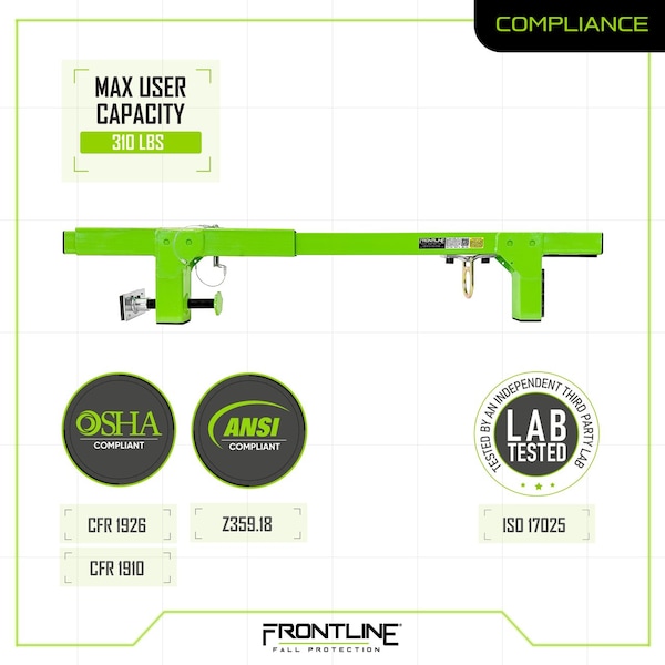 Frontline Window/Door Jamb 50" Non-Penetrating Anchor - WDJ50