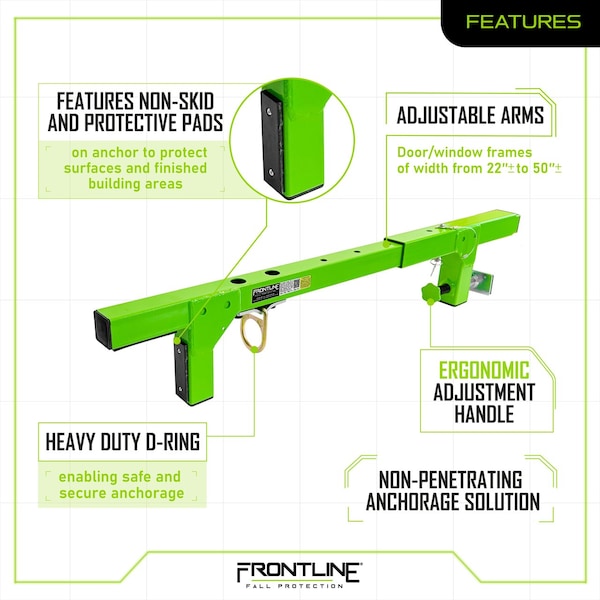 Frontline Window/Door Jamb 50" Non-Penetrating Anchor - WDJ50
