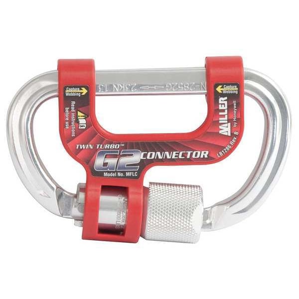 Honeywell Miller Harness Quick Connector, 400 lb Weight Capacity, Silver - MFLC/