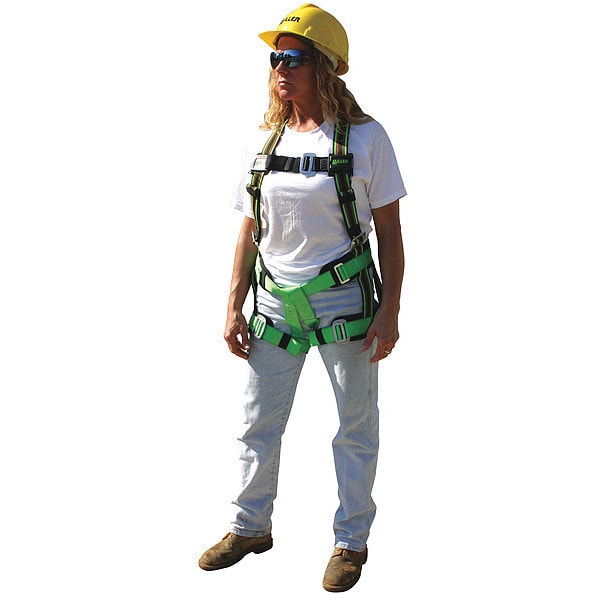 Honeywell Miller Miller Duraflex(R) Full Body Harness, L/XL, 400 lb., Mating Chest/ Mating Leg Buckles, Back D-Ring - E570/URN