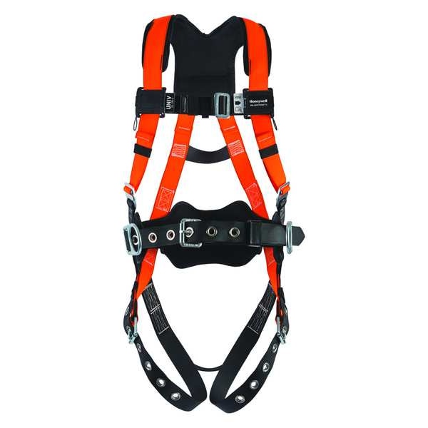 Honeywell Miller Titan II Full Body Harness, L/XL, 400 lb., Mating Chest/ Tongue Leg Buckles, Back, Hips D-Ring - T4577/UAK