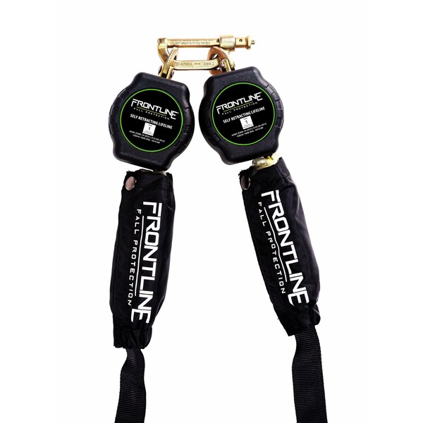 Frontline Tie Back Twin Leg Web 9' SRL with Tie Back Hook Ends - RPA092TB