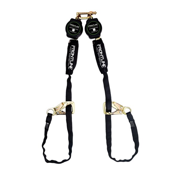 Frontline Tie Back Twin Leg Web 9' SRL with Tie Back Hook Ends - RPA092TB