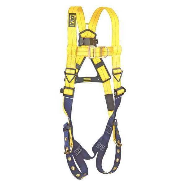 3M Dbi-Sala Delta(TM) Full Body Harness, L, 420 lb., Mating Chest/ Tongue Leg Buckles, Back, Front D-Ring - 1107800
