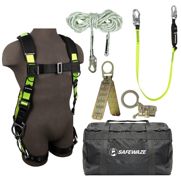 Safewaze Roofer's Fall Protection Kit, Size: 2XL - FS123-2X