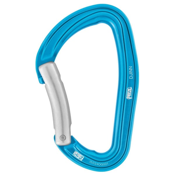 Petzl Djinn Carabiner Bent Gate, Blue - M060LB00
