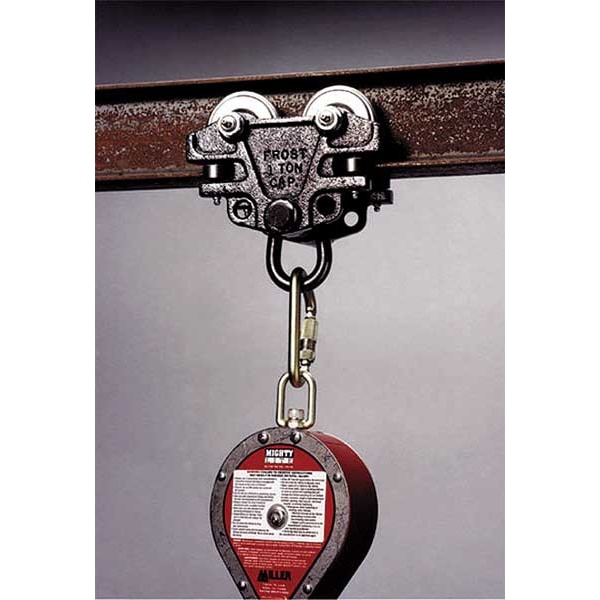 Honeywell Miller Lightweight Adjustable Beam Trolley Fits 3 In To 4.5 In Wide Beam Flange - 9065/BK