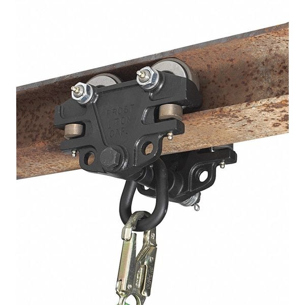 Honeywell Miller Lightweight Adjustable Beam Trolley Fits 3 In To 4.5 In Wide Beam Flange - 9065/BK