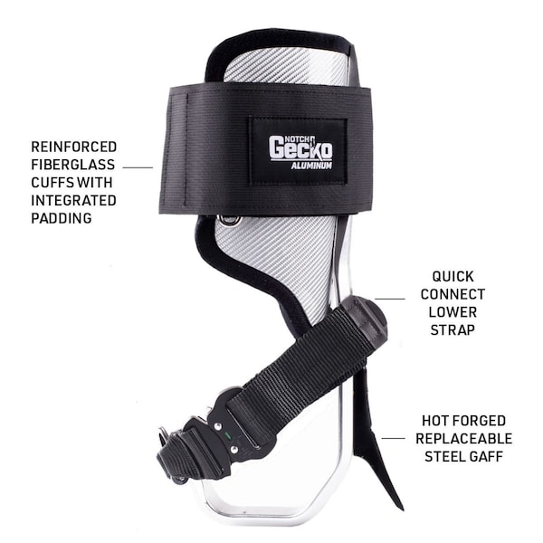 Notch Gecko Aluminum 2.0   Climbers w/ Pole Gaffs - 41320P