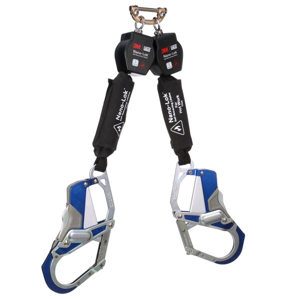 3M Dbi-Sala Self-Retracting Lifeline, 420 lb Weight Capacity, Black - 3100572