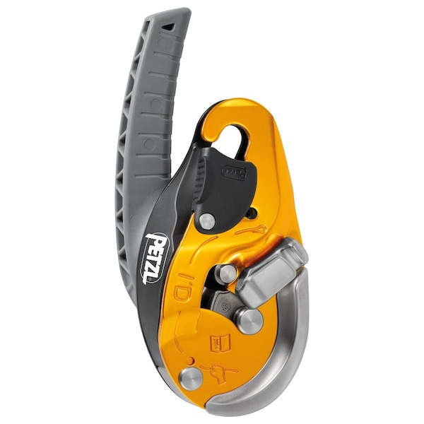 Petzl ID EVAC descender for lowering from an anchor, ANSI And NFPA, Yellow - D020CA00