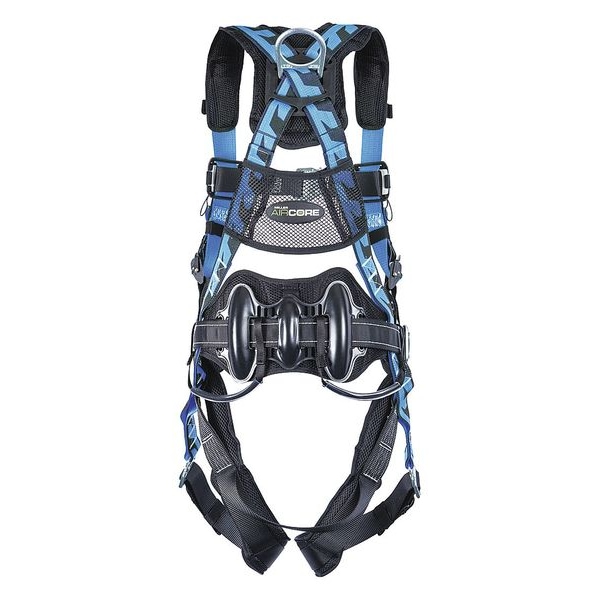 Honeywell Miller AirCore(TM) Wind Energy Full Body Harness, 2XL/3XL, 400 lb., Quick-Connect Chest/ Side D-Ring - AAFW-QCBDP23XB