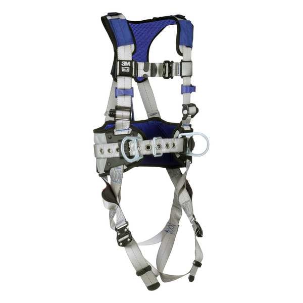 3M Dbi-Sala ExoFit(TM) X100 Fall Protection Harness, 2XL, 420 lb, Quick-Connect Chest/ Back, Hips D-Ring - 1401054