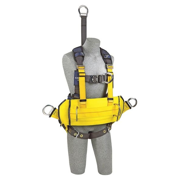 3M Dbi-Sala ExoFit(TM) X300 Fall Protection Harness, L, 420 lb, Quick-Connect Chest/ Tongue Leg Buckles - 1113292