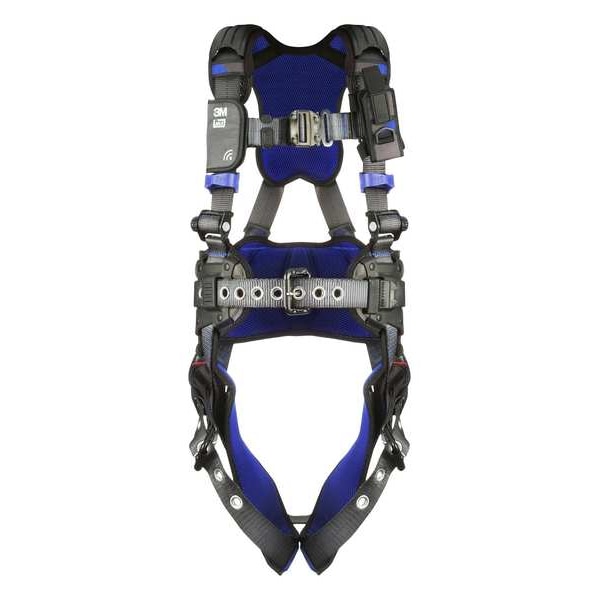 3M Dbi-Sala ExoFit(TM) X300 Fall Protection Harness, L, 420 lb, Quick-Connect Chest/ Tongue Leg Buckles - 1403050
