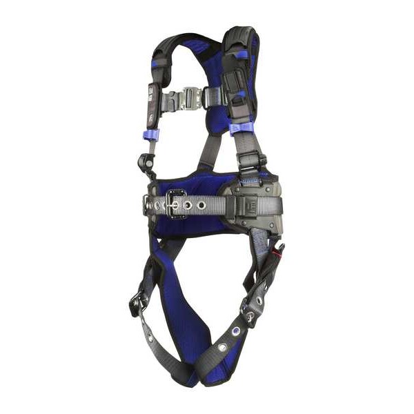 3M Dbi-Sala ExoFit(TM) X300 Fall Protection Harness, L, 420 lb, Quick-Connect Chest/ Tongue Leg Buckles - 1403050