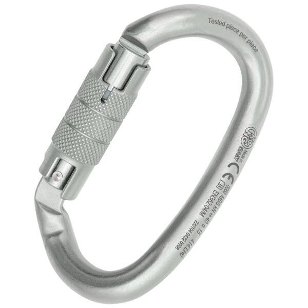 Kong Usa Oval, 108 mm Length, 19 mm Gate Opening, Carbon steel, Lunar White - 414LH0999KK