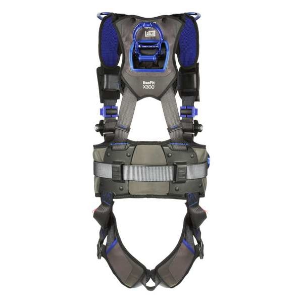 3M Dbi-Sala ExoFit(TM) X300 Fall Protection Harness, XL, 420 lb, Quick-Connect Chest/ Quick-Connect Leg Buckles - 1113707