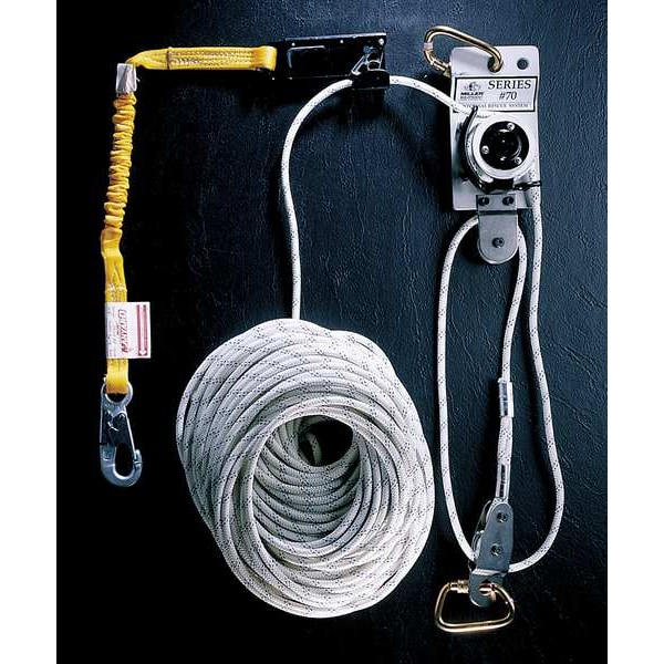 Honeywell Miller Rescue and Descent System, 300 lb, Aluminum, For Use With: Mfr. No. 6004NS/YL Positioning Chair - 70-200/200FT