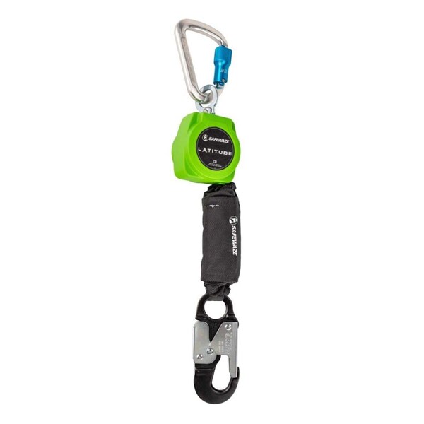 Safewaze Latitude 6' Single Web SRL: Alu Carabiner, Alu Snap Hook - 019-5049