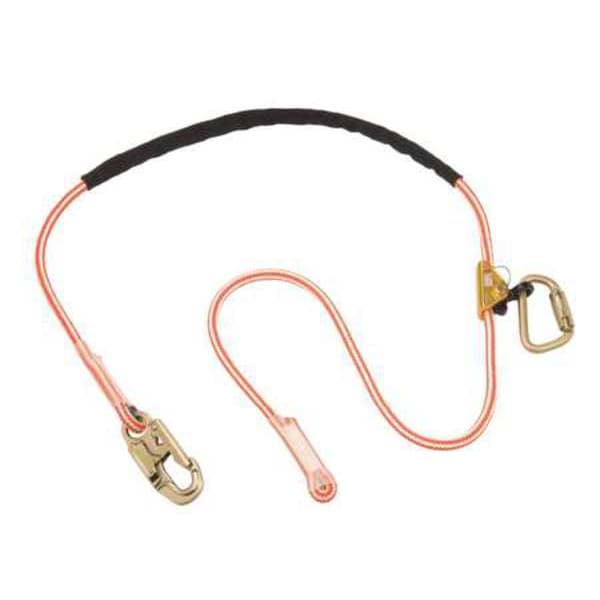 3M Dbi-Sala Positioning Lanyard, 8 ft., Orange/White with Blue Core - 1234070