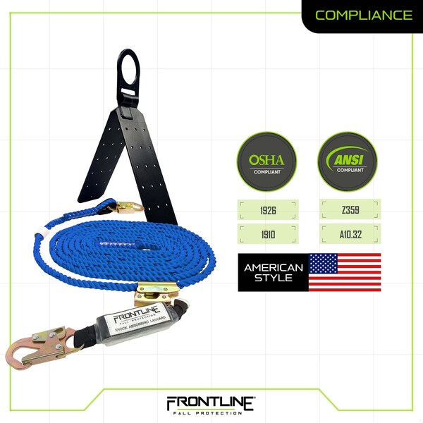 Frontline Combat American Style Complete Roofers Kit with 50' VLL - RK5PTB50-AM